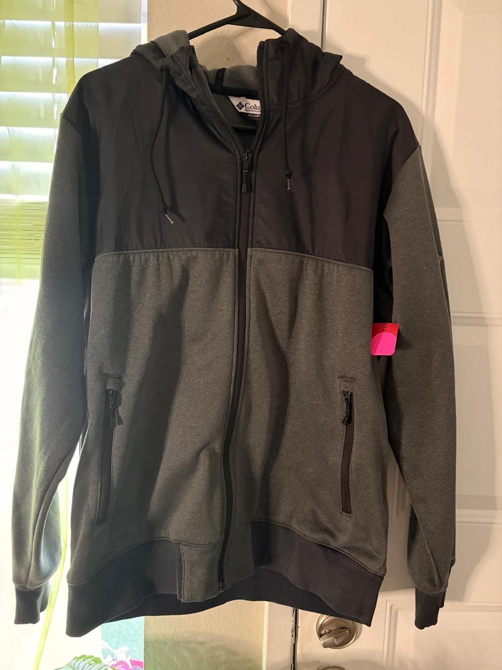 Columbia Boys' Two-Tone Gray Full-Zip Hooded Jacket
